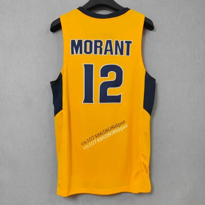 Basketball Jersey Men Oversize 12 Ja Morant Murray State Embroidery Sewing Breathable Athletics Sport Street Hip Hop Sportswear