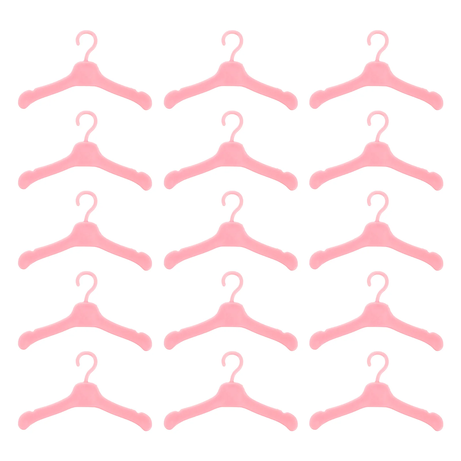 

Plastic Doll Clothes Hanger Organizer Mixed Style Dress Clothes Accessories Barbie Doll Outfits Racks Dollhouse Decoration