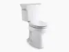 Comfort Height Two-piece Elongated1.28 Gpf Toilet with Class Five Flushing Technology And Left-hand Trip Lever Seat Not Included 2