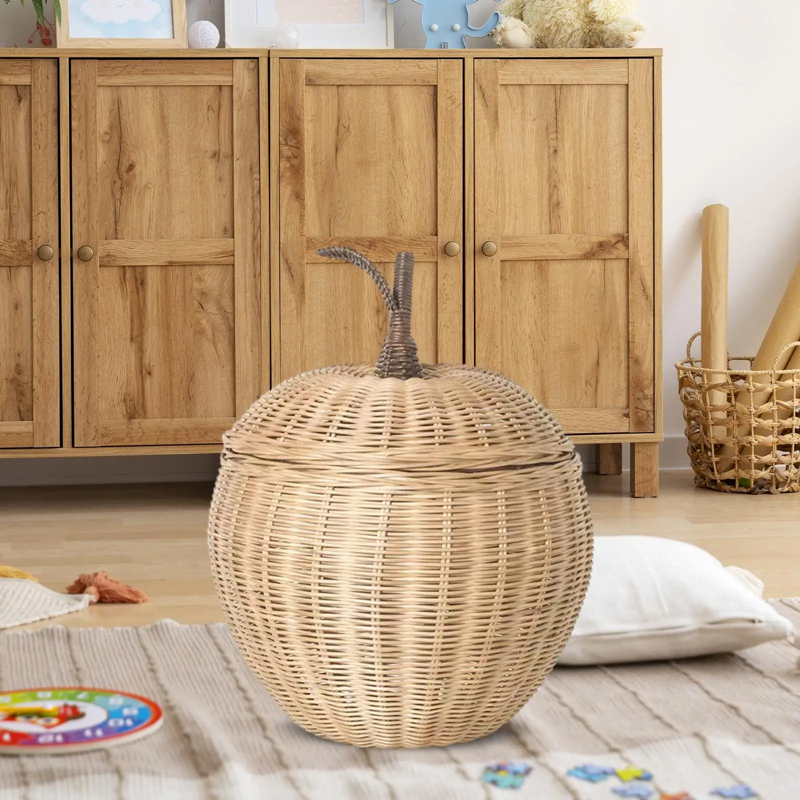 rattan-fruit-storage-basket-box-prateleira-da-sala-meninos-e-meninas