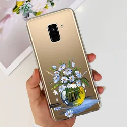 Fashion Butterfly Marble Soft Bumper Case - Stylish Protective Cover - Samsung A8 2018 (Case - c69)