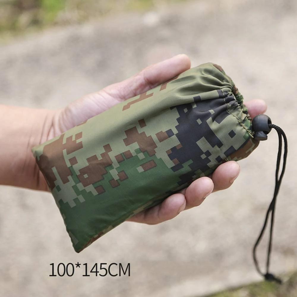 Portable Ultralight Tarp Outdoor Camping Survival Sun Shelter Multifunctional Waterproof Beach Awning Beach Tent Mat Rain Shelter
