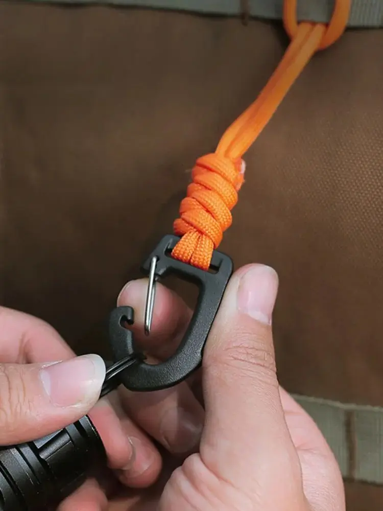 3 stücke Outdoor Schlüssel Hängen Seil Anti Verloren Handgelenk Haken Outdoor Camping Multifunktionale Hängen Schnalle Schnell Hängen Haken Schlüssel Kette – Detail 1