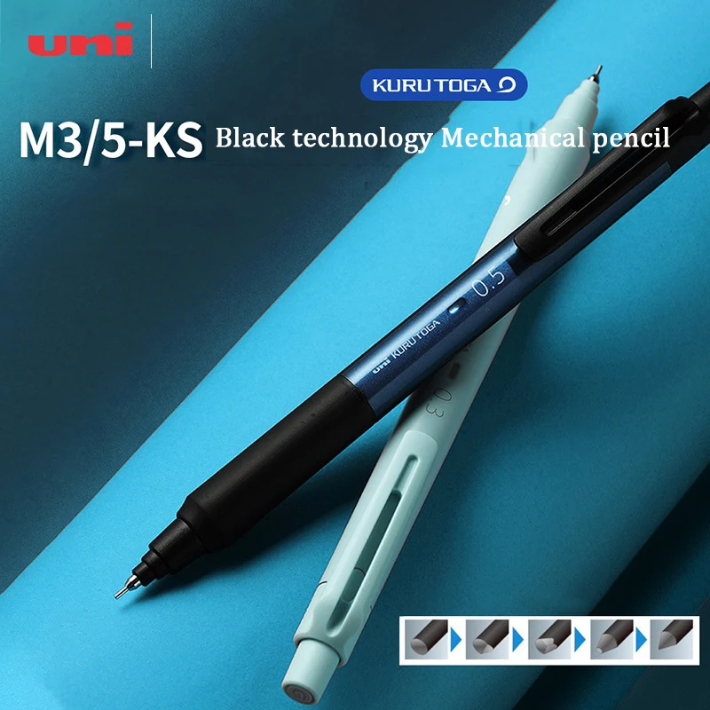 Uni Mitsubishi Mechanical Pencil Kurutoga M3/5-KS Model, Auto Lead Rotation Profissional Japanese Stationery for Writing Drawing 2