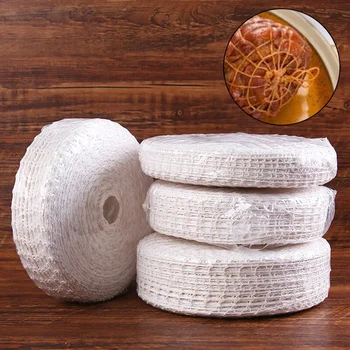 3 Meters Cotton Meat Net Ham Sausage Net Butcher's String Sausage Roll Hot Dog Sausage Casing Packaging Tools Meat Cooking Tool