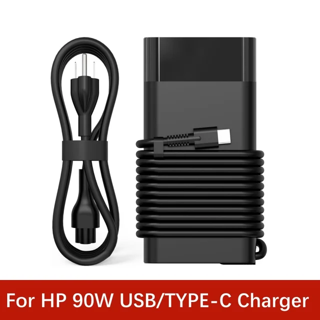 New Replacement HP 90W USB C TYPE-C Laptop Charger Power Adapter For HP Spectre x360,904144-850 Elitebook x360 1040 G5 1040 G4
