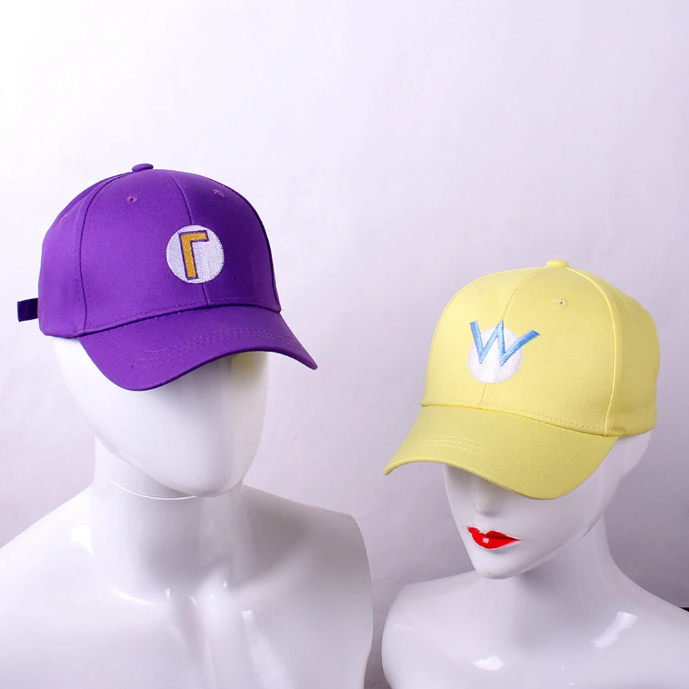 Anime Super Luigi Bros Sun Hat Game Cartoon Cosplay Adjustable Baseball Cap Accessories Party Props