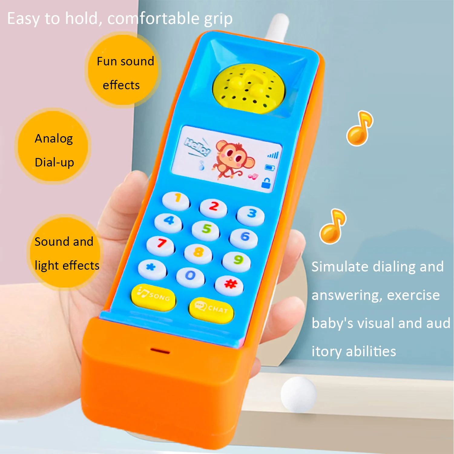 Children's music, mobile phone, mobile phone, toy, early education, puzzle, bilingual lighting, story machine 2