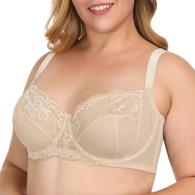 Buy All over Lace Cup Underwired Bra slightly padded 34-46 B, C, D, DD, E,  F, G, H - Fast UK Delivery