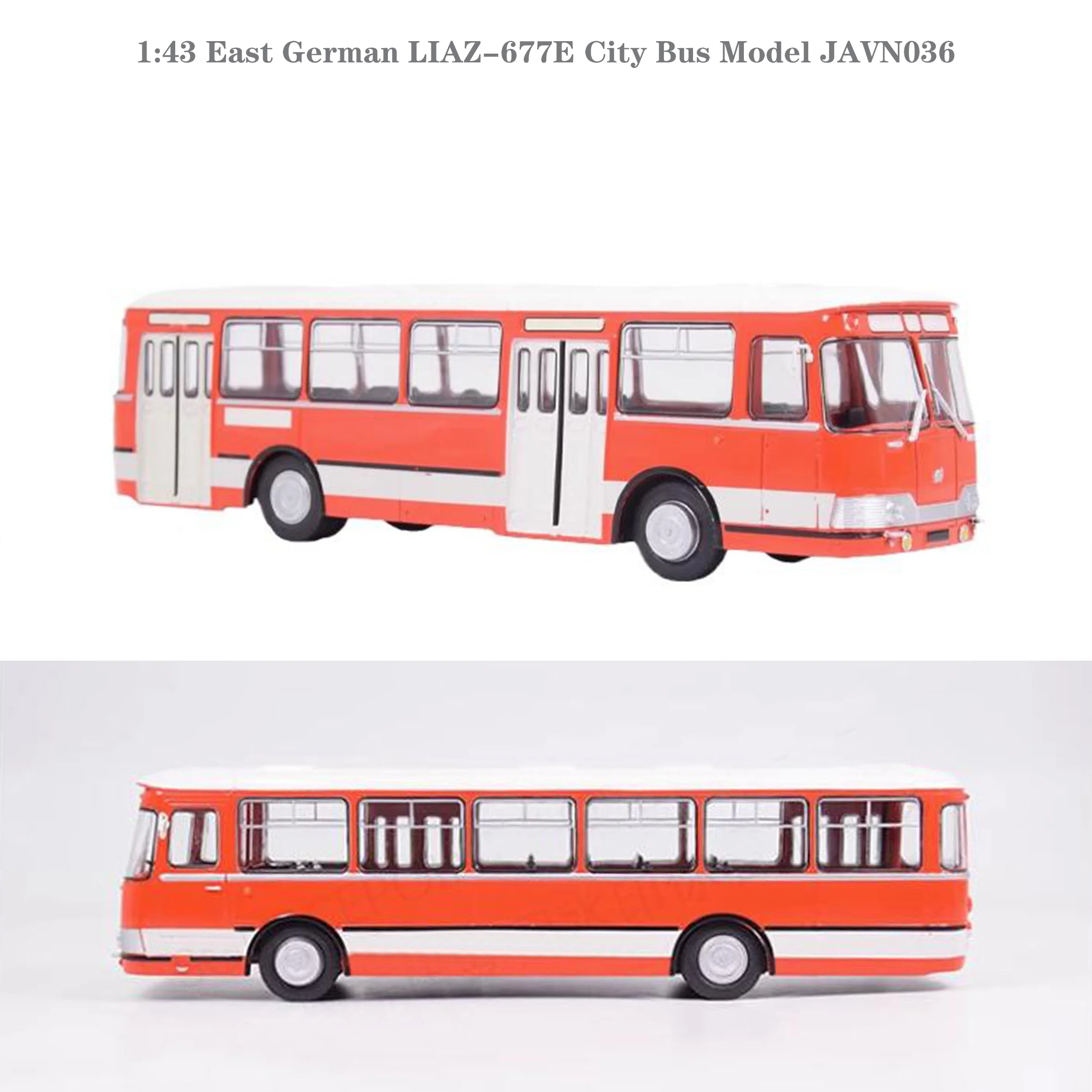 

Rare 1:43 East German LIAZ-677E City Bus Model JAVN036 Finished product collection model