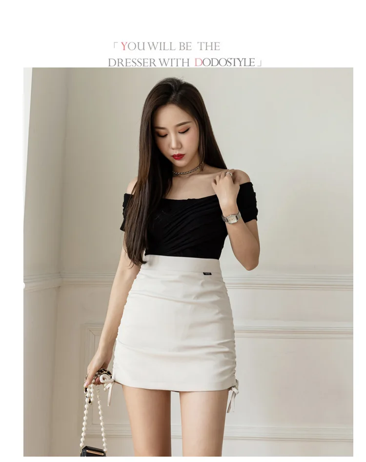 Fashion Women Ladies Skirt Spring Autumn Solid Color Sexy Clubwear Mini Skirt High Waist Lace-Up Pencil Cross Skirt For Women red skirt