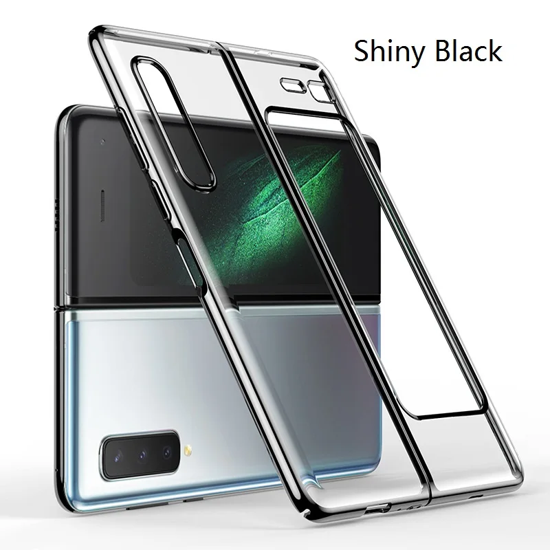 

Transparent Hard Back Cover For Samsung Galaxy W2020 All-Inclusive Luxury Plating Clear Case For Samsung Galaxy Fold Phone Case