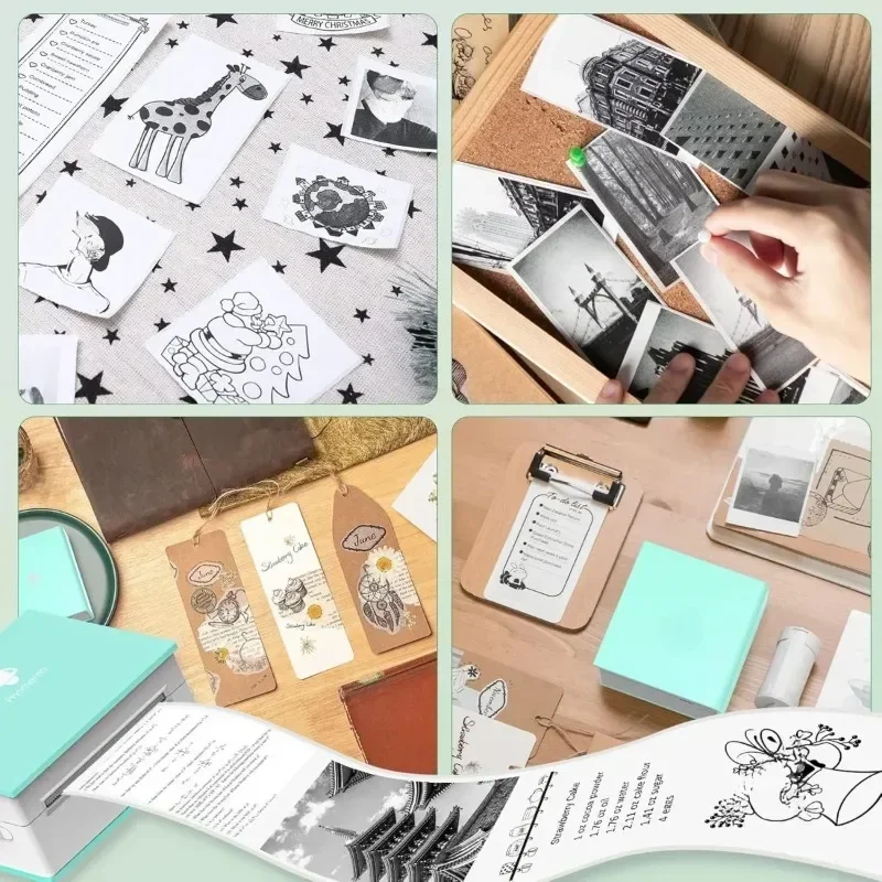 53mm Mini Thermal Printer Stickers Paper, Multicolor Photo Printer Labels Paper, For M02/T02, Kids Instant Camera, To-do Lists
