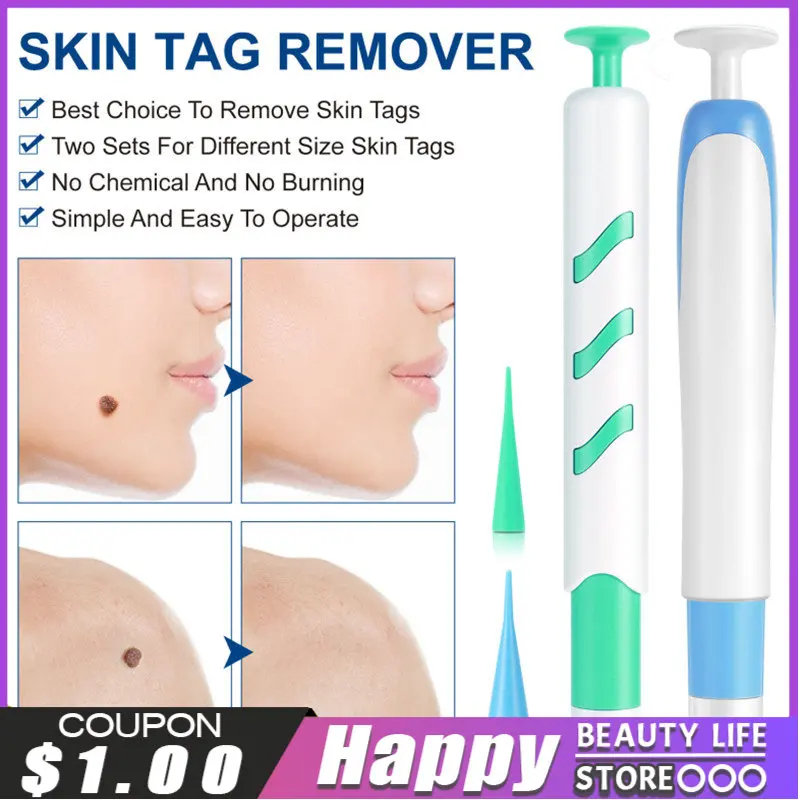 

5Styles Wart Removing Pen Set Skin Label Removal Device Rubber Ring Repair Paste To Remove Flesh Mole Corns Skin Care Toolsl