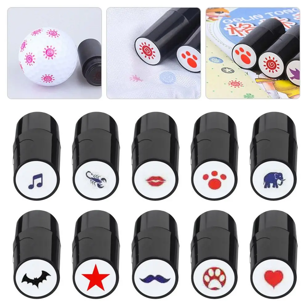Golf Ball Stamper Stamp Marker Impression Seal Quick-dry Golf Accessories Symbol Golf Stamp Marker Outdoor Sports Golfer Gift