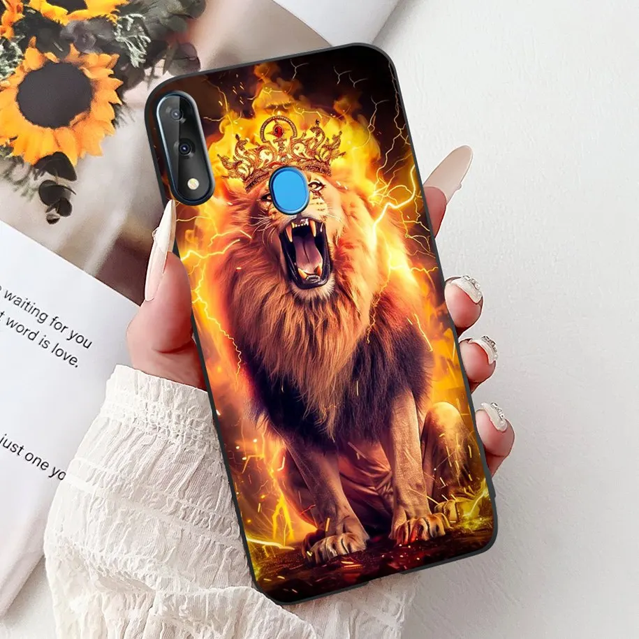 Cute Cool Spider Tiger Marble Soft Silicone Shockproof Phone Case Cover