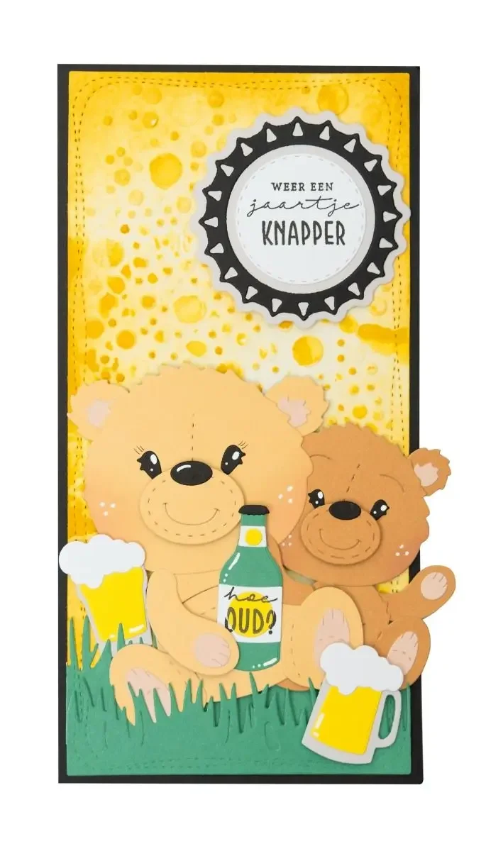 Beer and glasses Metal Cutting Frame dies Templates DIY Scrapbooking Paper Making Crafts Cuts metal cutting die