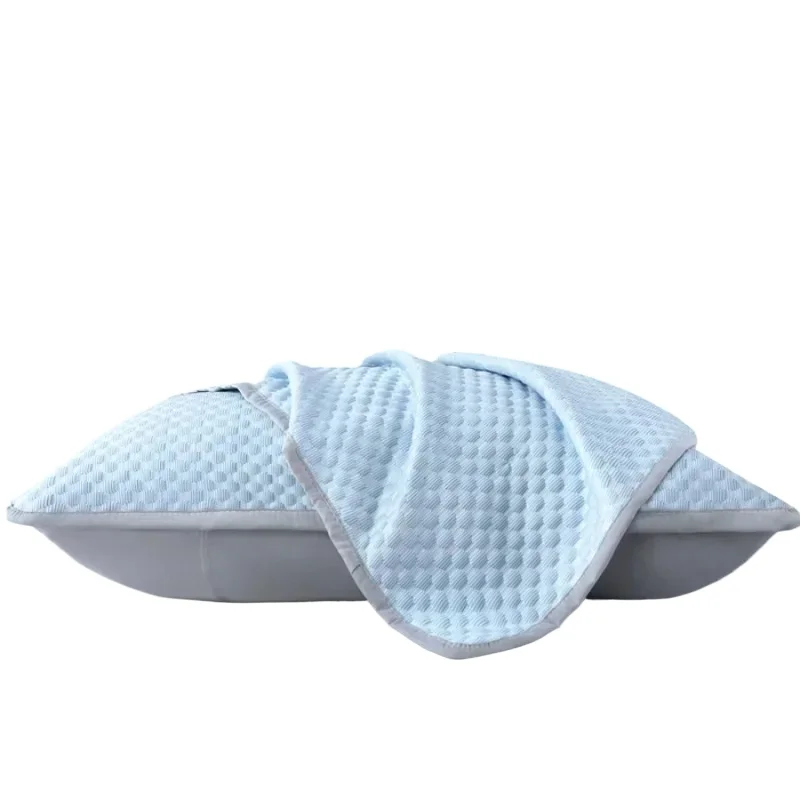1-4PCS 48x74cm Summer Cooling Pillowcase Solid Color Ice Bean Cool Feeling Washable Air Conditioning Cover Pillow Case 6