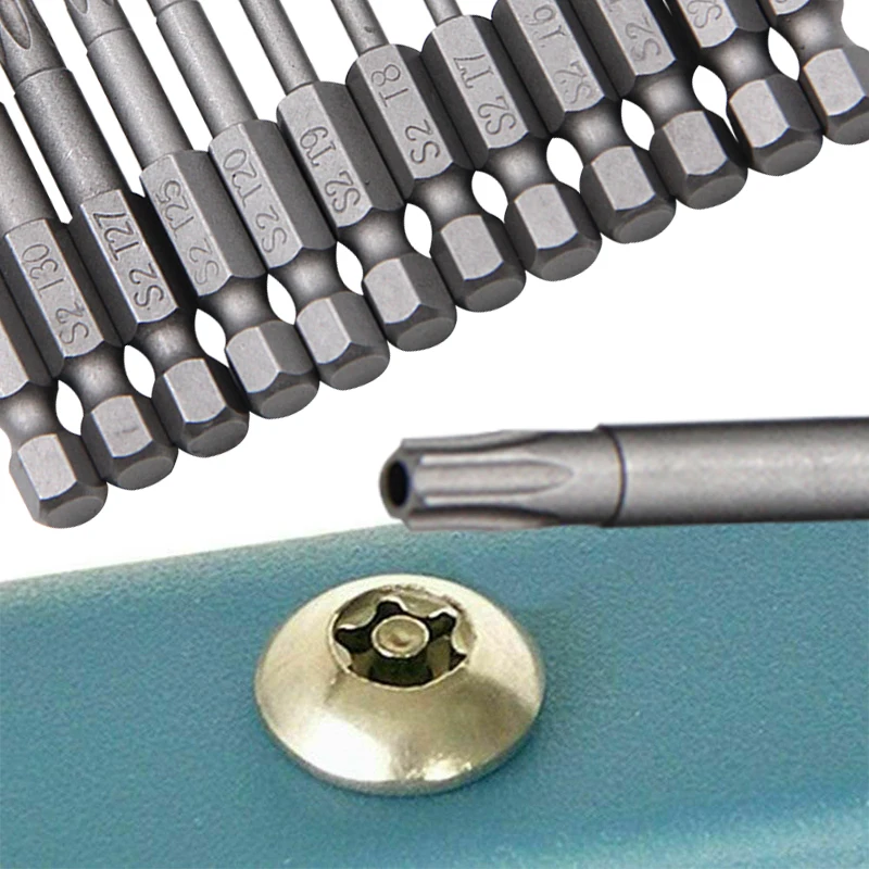 Hollow Plum Blossom S2 Screwdriver Set with Hexagonal Handle