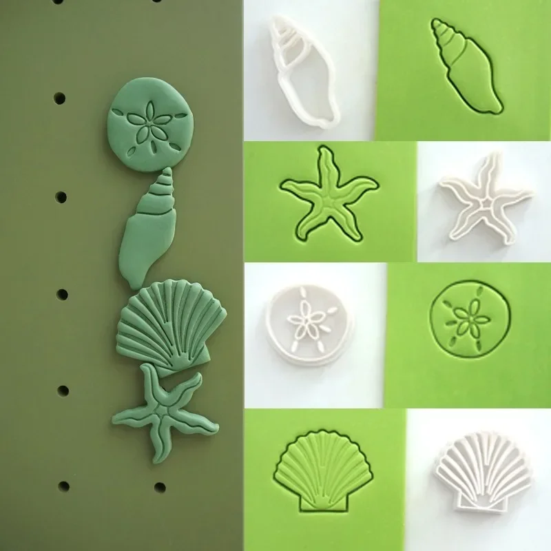 

Ocean Style Polymer Clay Cutter Mold Starfish Shell Conch Shape Handmade Earring Mold Cutting Die Jewelry Making Supplies Tools