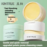 KIMTRUE Mashed Potato Cleansing Cream Makeup Remover Deep Cleansing Face Eyes And Lips Mild Ice Cream Cleansing Oil 90ml 1
