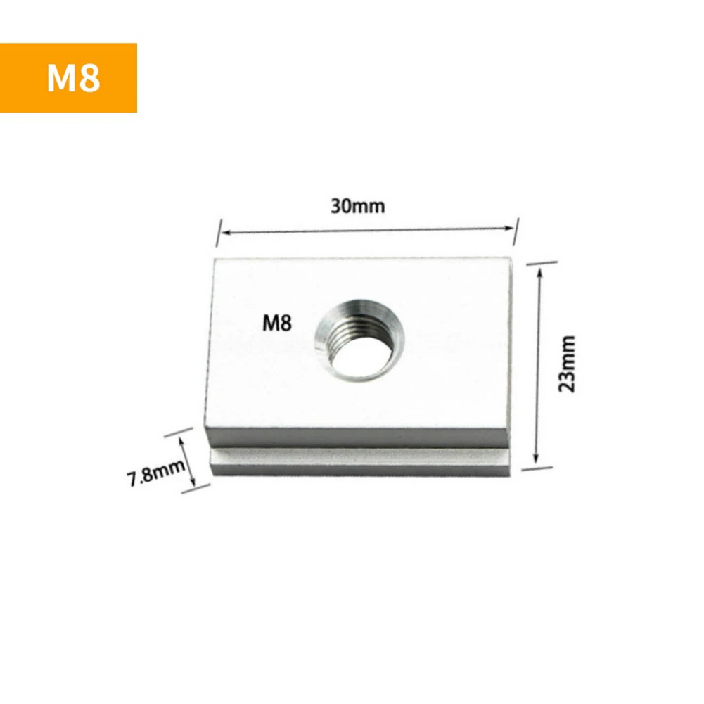 

Rail Accessories T-Slot Slider For Milling Machines For Woodworking High Quality T-Track Accessories Woodworking Tool