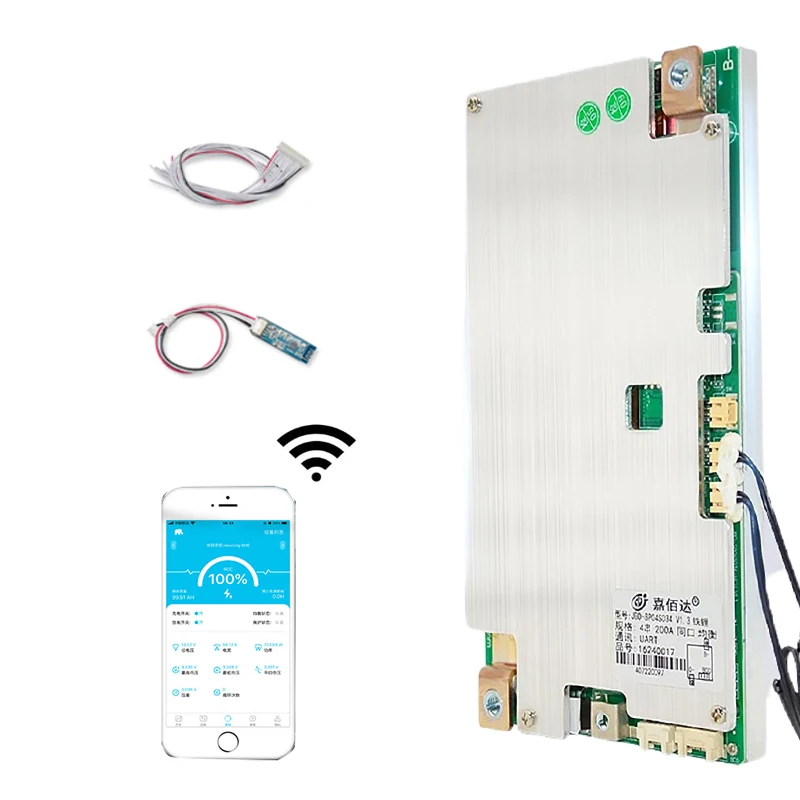 JBD 블루투스 스마트 BMS 리튬 배터리 밸런스 보호 보드, 리튬 이온 Lifepo4 Bms, 3S, 4S, 12V, 100A, 150A, 200A, UART, RS485 기능