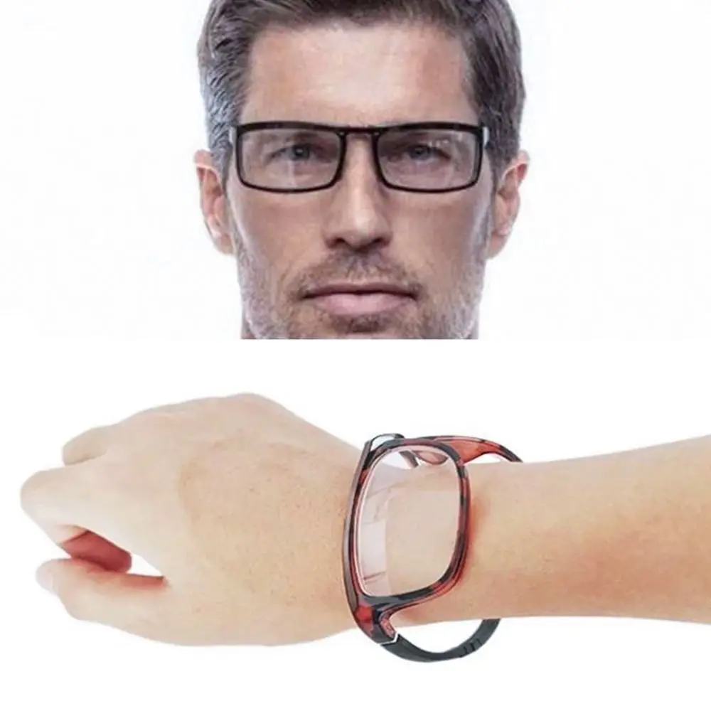 WristFoldingAntiblueLightReadingGlassesWomenMenPortableSquare