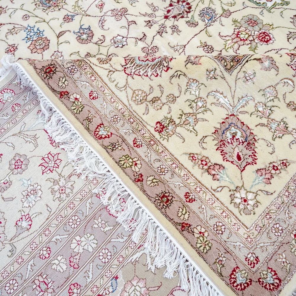 366x549cm Wool&Silk Oriental Rugs Premium Carpet Extra Large Handmade Rugs Persian Medallion Carpet Bedroom Living Dinning Room 5