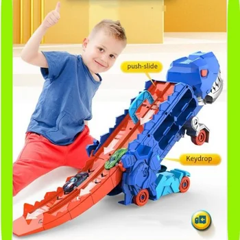 25-Inch Dinosaur Transport Truck Toy 1