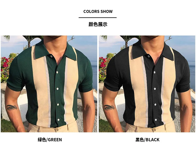 2025 Men's Summer Polo Shirt Short Sleeve Polo Business Party T Shirt High Quality Men's Polo Shirt Streetwear Casual Knit Tops 10 S115afe9b9e504cf48eeb35f4ae978f52h