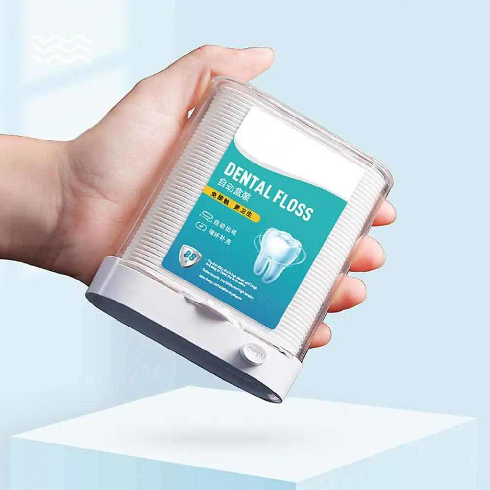 

Practical Dental Floss Stick Disposable Plastic Dental Floss Storage Box Oral Care Tool Dust-proof Floss Box Travel Supplies