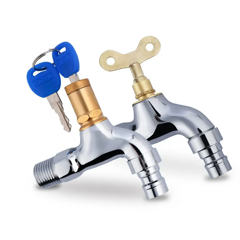 Outdoorkeywashingmachinefaucet4pointquickboilednozzlewall