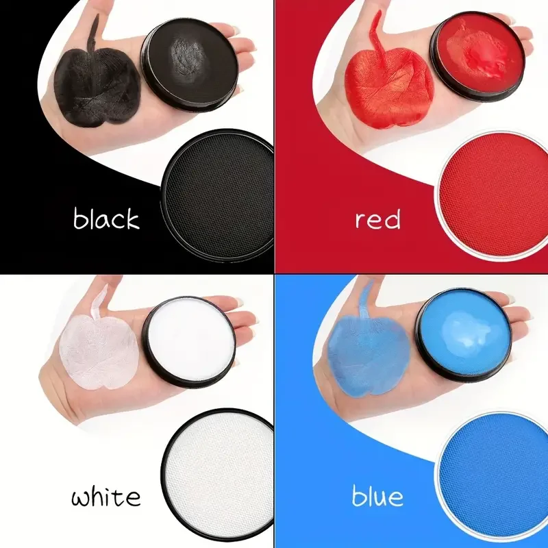 Water Monochromatic Face Body Painting Palette 30G Halloween Festive Washable Makeup Costume Body Partie body face paint,face body paint