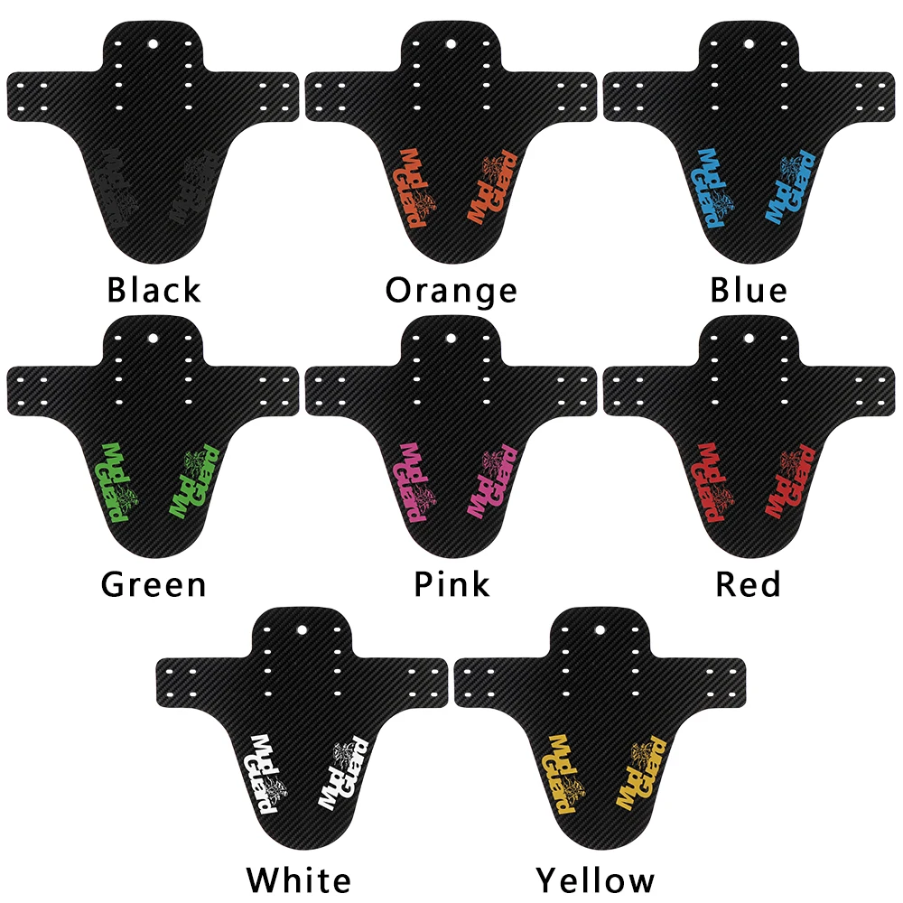 Carbon Pattern Bicycle Fender Portable Road Mountain Bike Mud Guard Bike Front Rear Wheel Mudguard Ultralight MTB Fender
