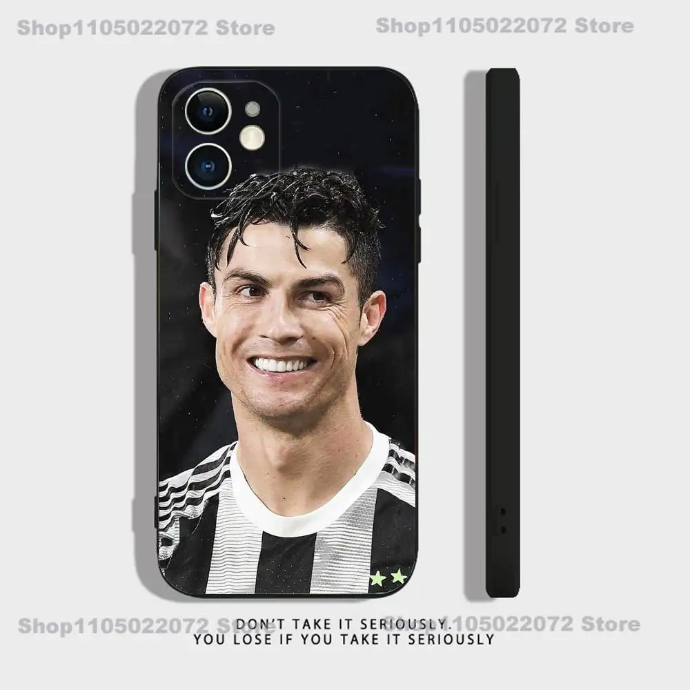 CR7 Football Legend Soft Black Shockproof Phone Case