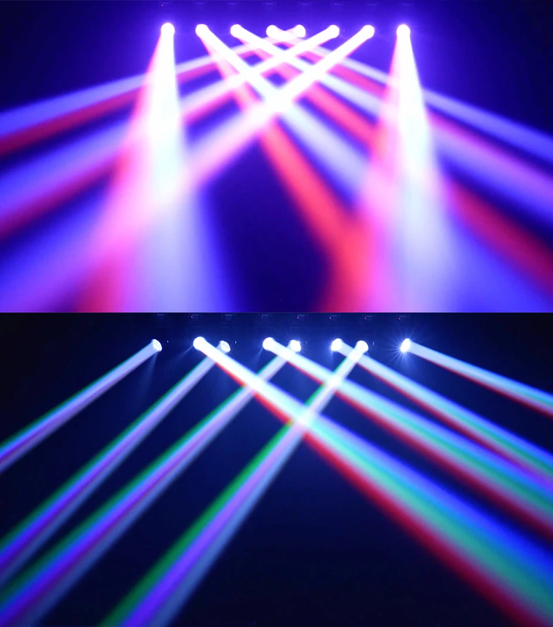 شعاع بقعة LED صغير RGBW ، مصباح أمامي متحرك ، مناس...