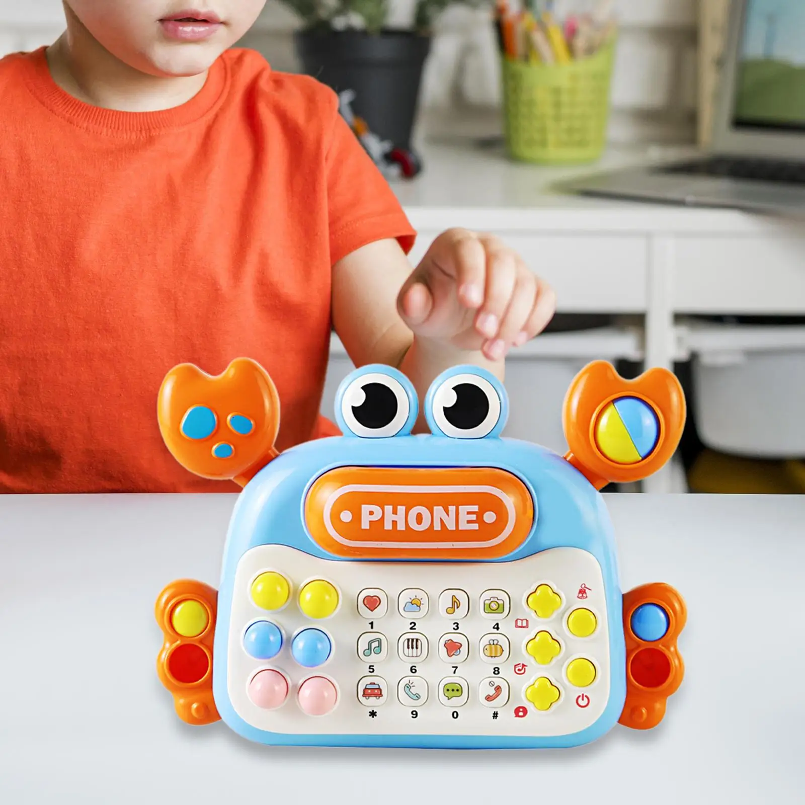 Phone Toy Lights Story Toy Mobile Phone for Boy Early Education Gift Toddlers