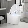 Smart Toilet with 1.28GPF Auto Flush Heated Seat，Toilet with Foot Kick Operation Night Light，One Piece Tankless Toilet 2