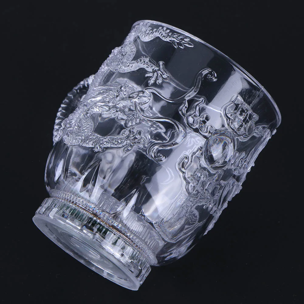 1-10PCS Clear Glowing Water Cups Colorful Wine Whisky Transparent Bottle Flashing Beer Mugs Battery Powered Glow Drinks Cup