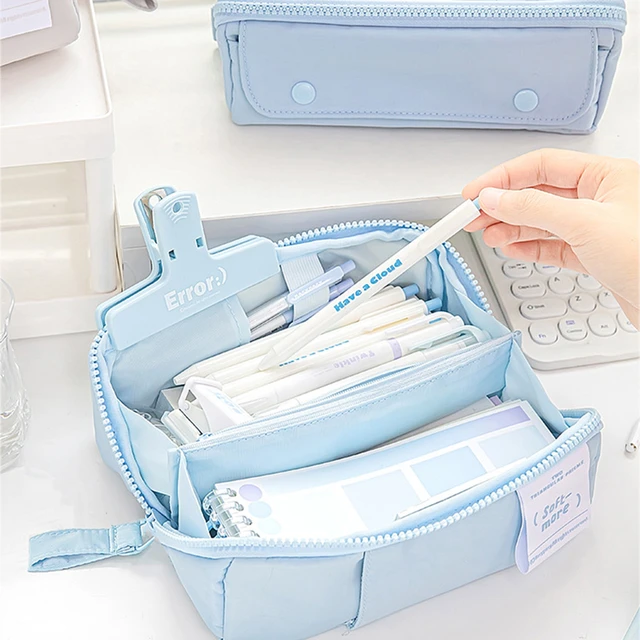 korean version folding pencil case female