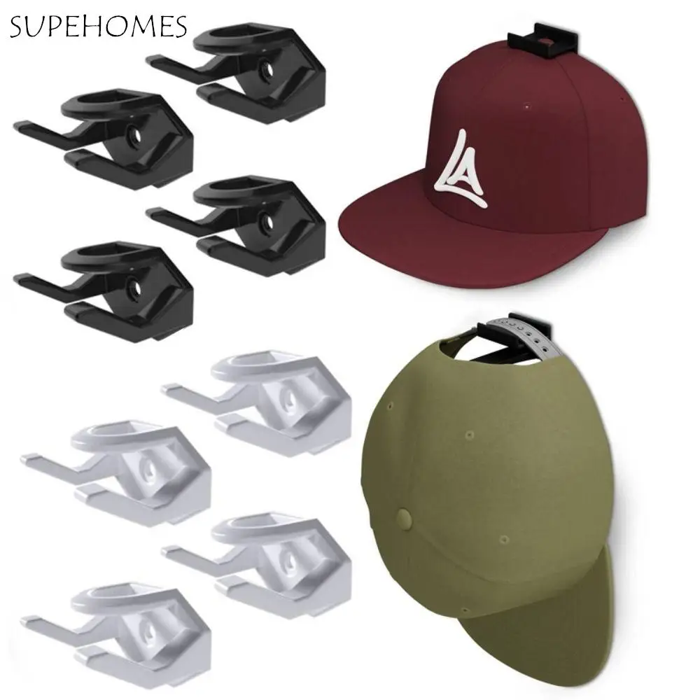 

Strong Load Bearing Multi Purpose With Screw Hole Baseball Cap Plastic Self Adhesive Hat Holder Hat Rack Hat Hooks Hat Hangers