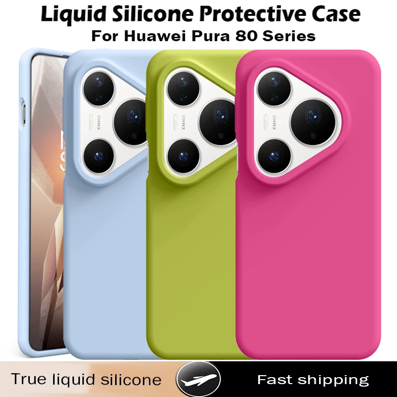 Premium Shockproof Liquid Silicone Phone Case - Luxury Protective Back Cover