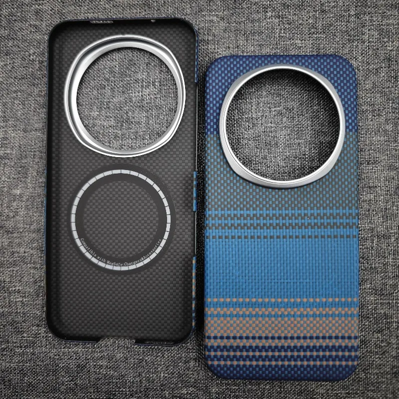 Ultra-Thin Magnetic Aramid Carbon Fiber Phone Case with MagSafe Compatibility
