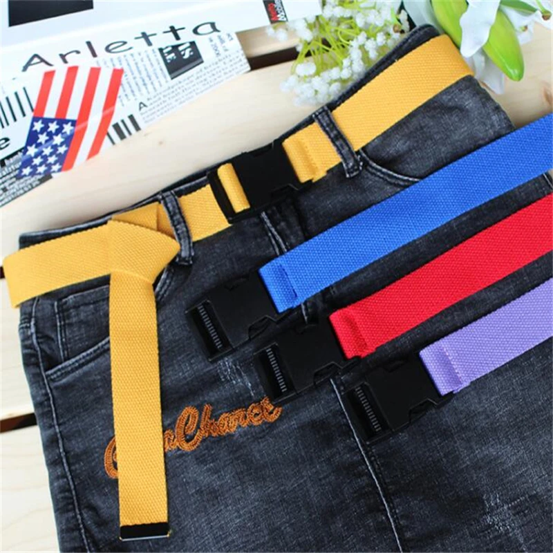 

Men Nylon Canvas Long Belt Unisex Tactical Waist Belt Strap Girls Jeans Pants Male Waistband Ceinture Femme Korean Student Belt
