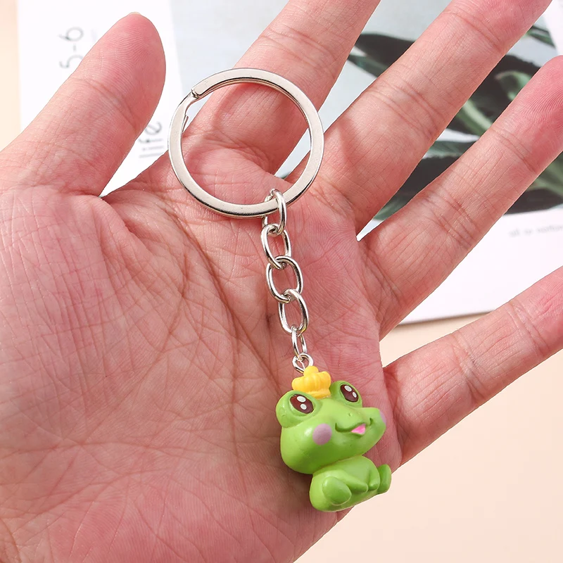 5 Pezzi Portachiavi Fatti a Mano da 3,5 cm, Mini Rana Fudge Lavorata a Maglia, Portachiavi all'Uncinetto per Accessori Chiavi Auto, Portachiavi Bambola, Ingrosso  15