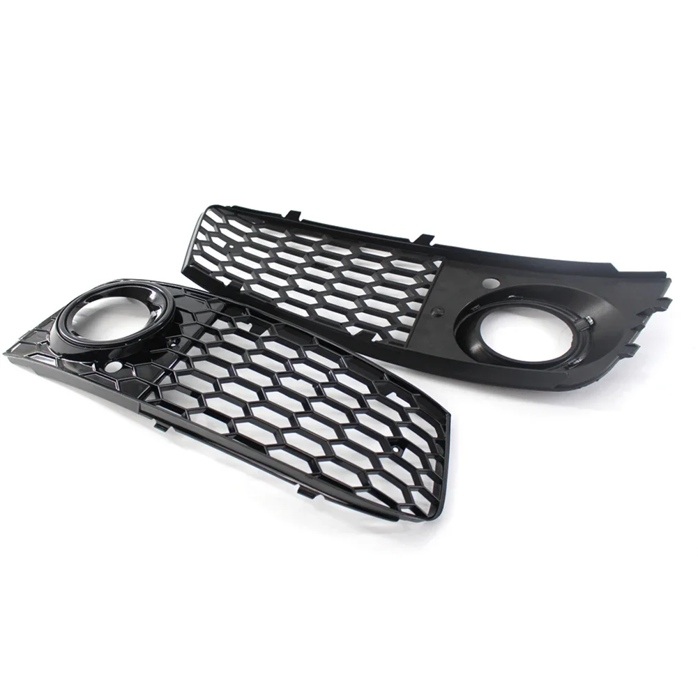 Front Fog Light Cover 1 Pair Bumper Grill Trim 8KD807682 8KD807681 For Audi A4 B8 2008 2009 2010 2011 2012
