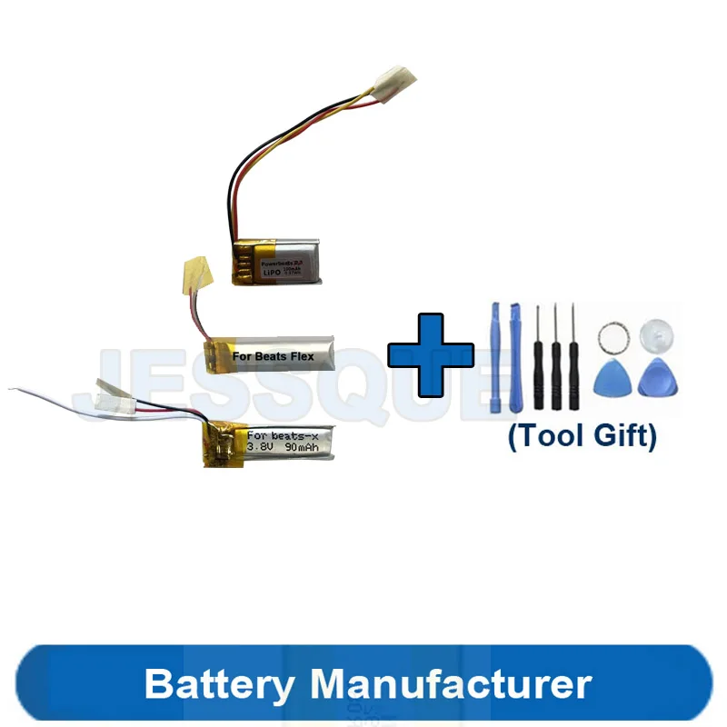 Toolset Regalo + 90Mah 100Mah A2295 Ahb481221 Batteria Per Beats Powerbeats 2 3 X Flex Wireless Pb2 Auricolare Bluetooth Headsfree Akku