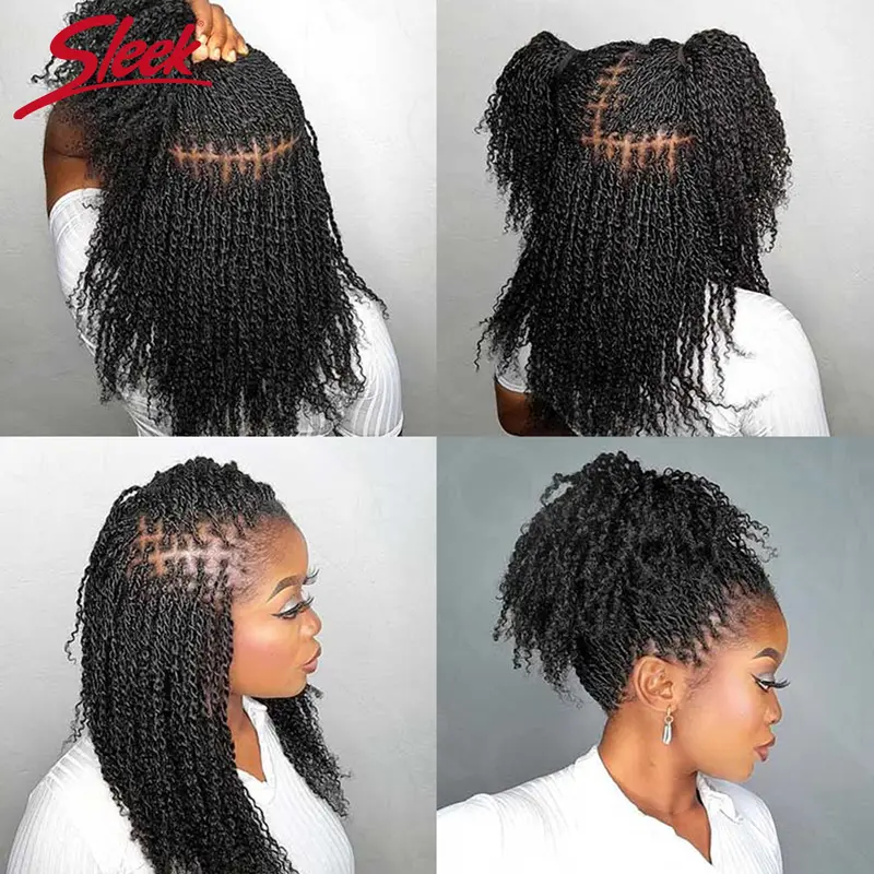 Sleek Afro Kinky Bulk Human Hair For Braiding Twist Peruvian QVR Remy Bulk Hair For Dreadlock Natural Color African Braids Hair - Image 5