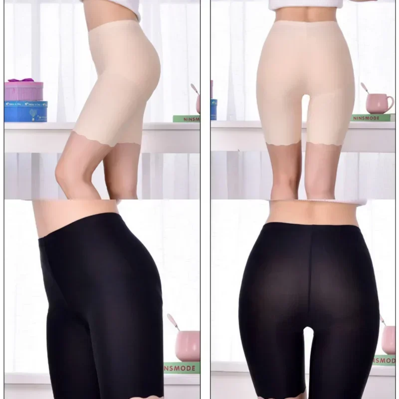 Ice Silk High waist panties Seamless Safety Short Pants High Waist Shapers Summer Skirt Underpants Women's Intimates Women Underwear